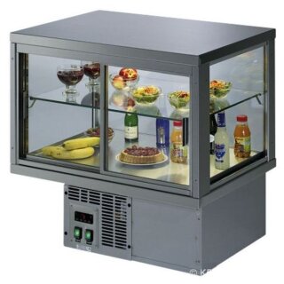 KBS Einbaukühlvitrine 825x610x540 mm mit Glasschiebetür automatische Abtauung