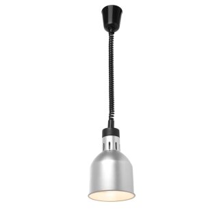 KBS Heizlampe Infrarot Silber Eloxiert mit Leuchtmittel 175x175x250 mm