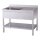 KBS Spültisch 1000x600x850 mm mit Aufkantung 1 Becken links mit Grundboden