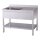 KBS Spültisch 1400x700x850 mm mit Aufkantung 1 Becken links mit Grundboden