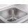 KBS Spülschrank 2 Becken links mit Schiebetüren und Aufkantung 1400x700x850 mm