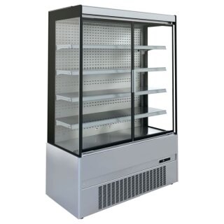 KBS Wandkühlregal 1310x630x1920 mm mit Drehtüren steckerfertig 230 V Edelstahl
