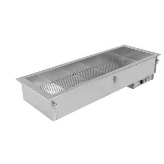 KBS Einbau Trocken Bain Marie Gn 3/1 steckerfertig 230 Volt Edelstahl
