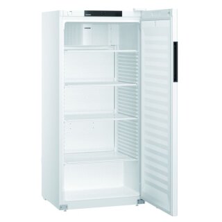 Getränkekühlschrank mit 569 Liter - Glastür und Umluftkühlung, weiß