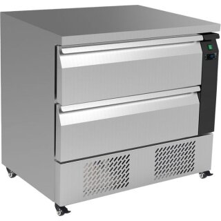 KBS Kühltisch mit 2 Schubladen 905x700x840 mm Steckerfertig GN 1/1 Umluftkühlung