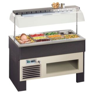 KBS Bain Marie mit elektrischer Haube 1122x750x1528 mm GN1/1 Holz laminiert