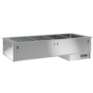 KBS Bain Marie Einbauwanne Gn 3/1 Anschlussfertig 1125x700x380 mm 400 Volt