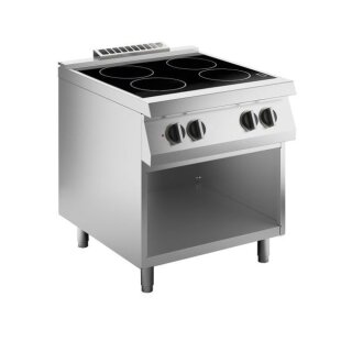 KBS Elektro Glaskeramikherd 4x 2,5 kW Offener Unterbau 800x730x900 mm 400 Volt