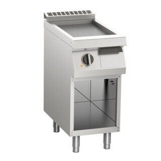 KBS Elektro Grillplatte glatt verchromt 5,4Kw 1 Heizzone Offener Unterbau