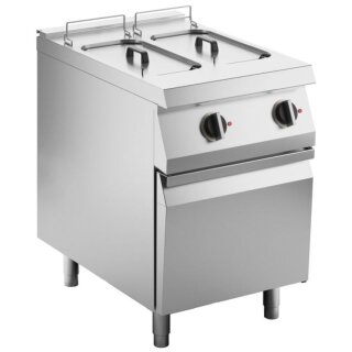 KBS Elektro Fritteuse 2 Becken je 10 Liter 18kW 600x730x900 mm Anschlussfertig