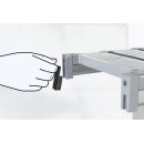 KBS Regaleinrichtung L-förmig 1580x400x1600 mm Aluminium eloxiert PVC bis 75 kg