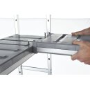 KBS Regaleinrichtung L-förmig 1580x400x1600 mm Aluminium eloxiert PVC bis 75 kg