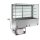 KBS Einbaukühlvitrine geschlossen 1125 x700 x 1580 mm GN 3/1 mit Glasaufbau