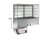 KBS Einbaukühlvitrine kundenseitig offen 1455 x700 x 1580 mm GN 4/1 Glasaufbau