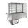 KBS Einbaukühlvitrine für Selbstbedienung 800 x700 x 1580 mm GN 2/1 Glasaufbau