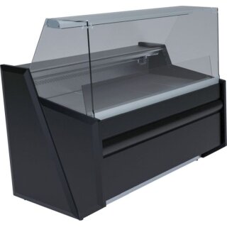 KBS Kühltheke 1510x865x1220 mm gerader Glasaufbau mit Rückschiebescheiben 230 V