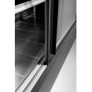 KBS Wandkühlregal 1200x750x2000 mm 2 selbstschließenden Schiebetüren schwarz