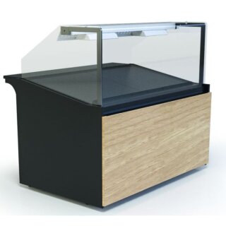KBS Wärmetheke Bäckereiverkaufstheke 1330x985x1200 mm gerader Glasaufbau 230 V