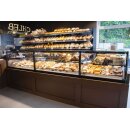 KBS Wärmetheke Bäckereiverkaufstheke 1330x985x1200 mm gerader Glasaufbau 230 V