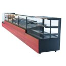 KBS Wärmetheke Bäckereiverkaufstheke 1330x985x1200 mm gerader Glasaufbau 230 V