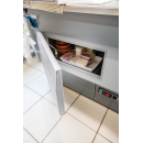 KBS Frischwarentheke 1955x1148x1200 mm mit Maschine und Seitenteilen grau 230 V