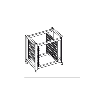 KBS Untergestell mit Schienen für Kombidämpfer 6X Und 10X Gn 1/1