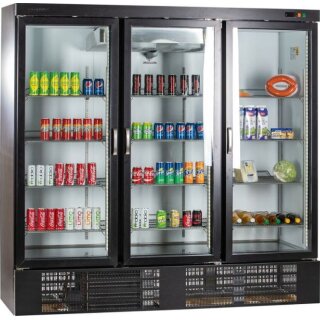 KBS Glastürkühlschrank mit 3 Drehtüren 1852 Liter 2055x735x2055 mm Umluft 230V