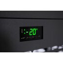 KBS Speiseeis Verkaufsvitrine 329 Liter 1340x677x1190 mm geradem Glasaufbau grau