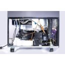 KBS Speiseeis Verkaufsvitrine 439 Liter 1655x677x1190mm geradem Glasaufbau grau
