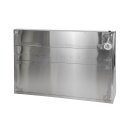 KBS Wandhaube Trapezform 3000x900x450 mm Flammschutzfilter Typ F1 Edelstahl