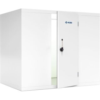 KBS Tiefkühlzelle 3340x1740x2380 mm Bodenunterbelüftungsplatten Stahlblech weiß