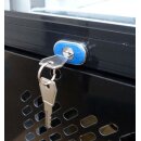 Gastro Kühlschrank mit Werbetafel -305 Liter, 1 Glastür, abschließbar
