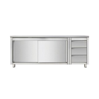ArbeitsschrankSchiebetüren,Schubladen 1600x700x850mm