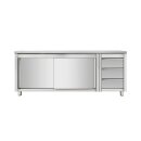 ArbeitsschrankSchiebetüren,Schubladen 1600x700x850mm