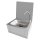 Skyrainbow Handwaschbecken aus Edelstahl - mit Kniebedienung - 400 x 340 x 585 mm
