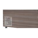 Snack-Line, Kalte Theke, 5X Gn1/1, Granit Rosa-Grau, Ohne Glas, 188X82X85.5 Cm