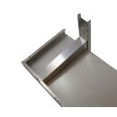 Wandbord Edelstahl Verstärkt, 2 Böden, 180X40