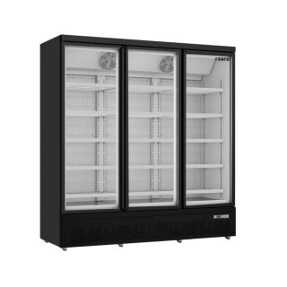 Gastro Tiefkühlschrank mit 1563 Liter - 3 Glastüren, Umluft, energieeffizient