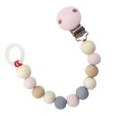 Hess Schnullerkette Nature Rosa Babykette Holz - Made In...