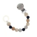 Hess Schnullerkette Nature Schwarz Holz Babykette - Made...