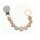 Hess Schnullerkette Nature Rosa/Blue Holz Babykette - Made In Germany