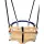 Hess Gitterschaukel De Luxe, Nature Holz Blau Babyschaukel - Made In Germany