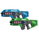 Impulse Laser Gun Rifle Set Blau/Grün