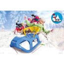 Snow Play Schlitten Snow-Star 90Cm Blau Mit Lehne