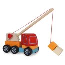 Holzspielzeug Kidiwood Steckspiel Mobilkran 14Tlg.