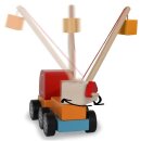 Holzspielzeug Kidiwood Steckspiel Mobilkran 14Tlg.