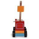 Holzspielzeug Kidiwood Steckspiel Mobilkran 14Tlg.