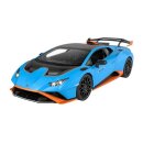 Lamborghini Huracán Sto 1:14 Blau 2,4Ghz Tür Manuell