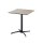 X Cross - Terrassentisch Schwarz Gestell + Moonstone HPL-Platte 70x70 cm 1 Stück