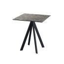 Infinity - Terrassentisch schwarzes Gestell +...